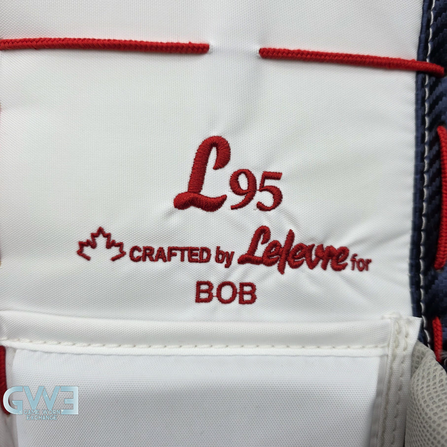 Sergei Bobrovsky Game Issued Used Goalie Pads 2025-26 Florida Panthers True Lefevre HRZDUS L95 Inscription 11-29 K Whitmore NHL AS-02978