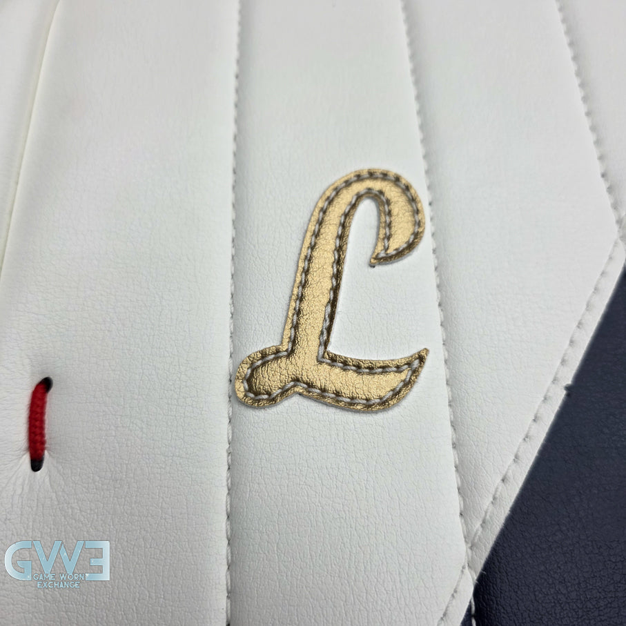 Sergei Bobrovsky Game Issued Used Goalie Pads 2025-26 Florida Panthers True Lefevre HRZDUS L95 Inscription 11-29 K Whitmore NHL AS-02978