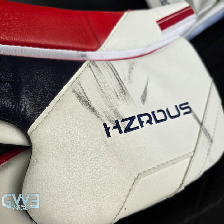 Sergei Bobrovsky Game Used Goalie Pads 2023-24 Stanley Cup Winning Season Florida Panthers Autographed Signed True Lefevre HRZDUS PX4 AS-03241