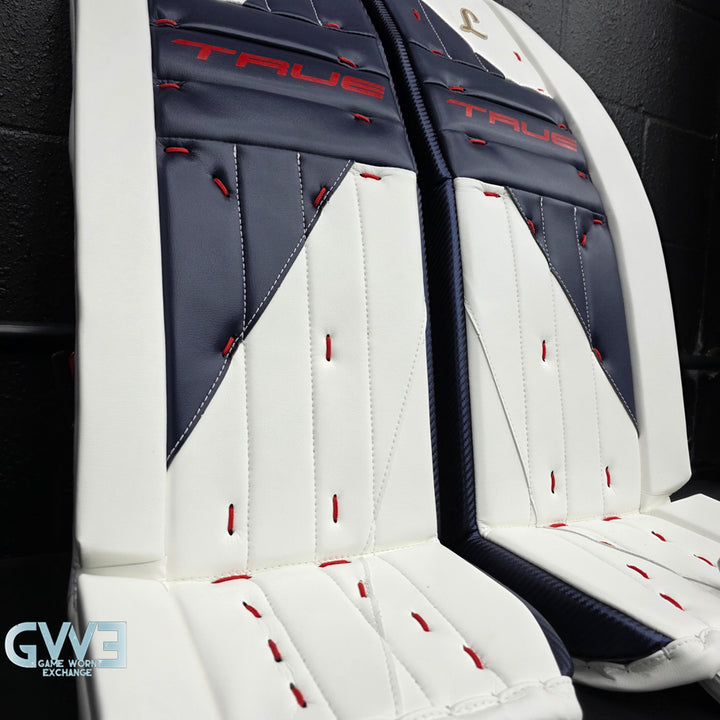 Sergei Bobrovsky Game Issued Used Goalie Pads 2025-26 Florida Panthers True Lefevre HRZDUS L95 Inscription 11-29 K Whitmore NHL AS-02978