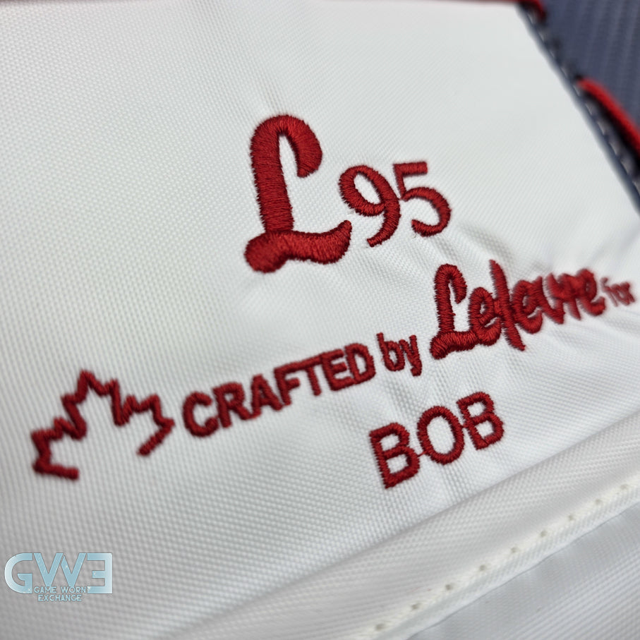Sergei Bobrovsky Game Issued Used Goalie Pads 2025-26 Florida Panthers True Lefevre HRZDUS L95 Inscription 11-29 K Whitmore NHL AS-02978