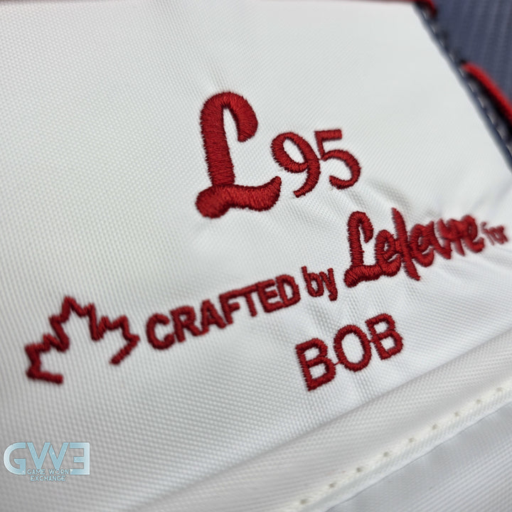Sergei Bobrovsky Game Issued Used Goalie Pads 2025-26 Florida Panthers True Lefevre HRZDUS L95 Inscription 11-29 K Whitmore NHL AS-02978