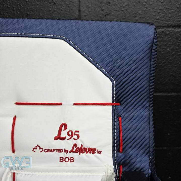 Sergei Bobrovsky Game Issued Used Goalie Pads 2025-26 Florida Panthers True Lefevre HRZDUS L95 Inscription 11-29 K Whitmore NHL AS-02978