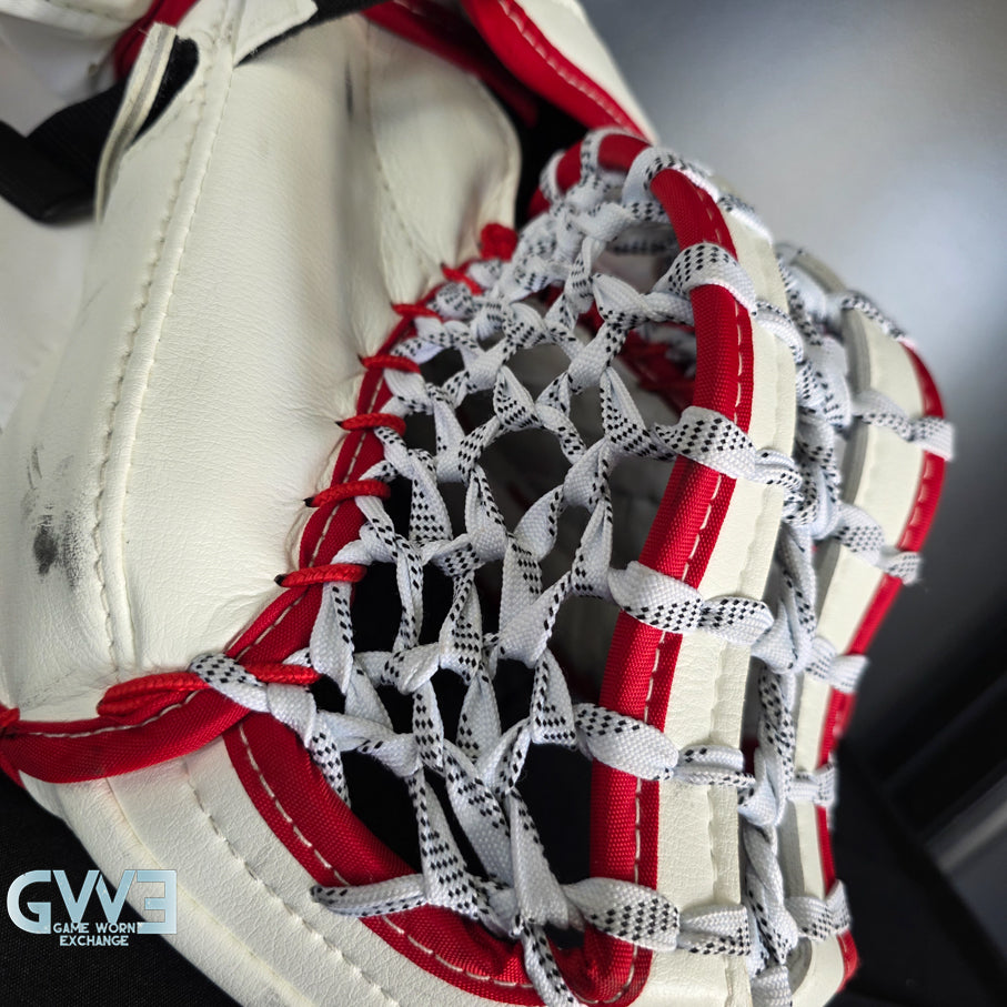 Sergei Bobrovsky Game Used Goalie Pads 2023-24 Stanley Cup Winning Season Florida Panthers Autographed Signed True Lefevre HRZDUS PX4 AS-03241