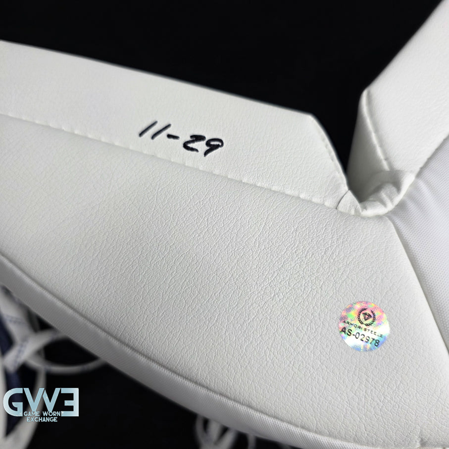 Sergei Bobrovsky Game Issued Used Goalie Pads 2025-26 Florida Panthers True Lefevre HRZDUS L95 Inscription 11-29 K Whitmore NHL AS-02978