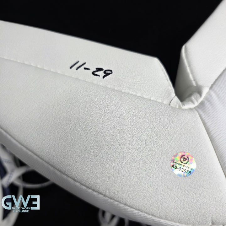 Sergei Bobrovsky Game Issued Used Goalie Pads 2025-26 Florida Panthers True Lefevre HRZDUS L95 Inscription 11-29 K Whitmore NHL AS-02978