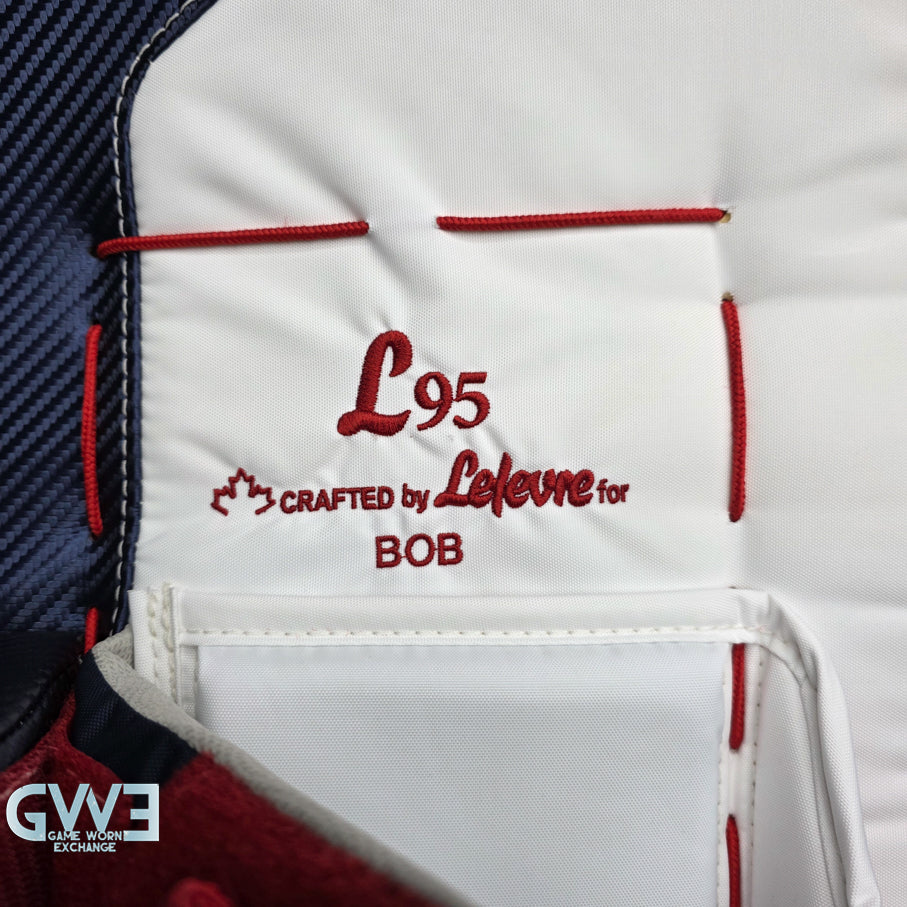 Sergei Bobrovsky Game Issued Used Goalie Pads 2025-26 Florida Panthers True Lefevre HRZDUS L95 Inscription 11-29 K Whitmore NHL AS-02978