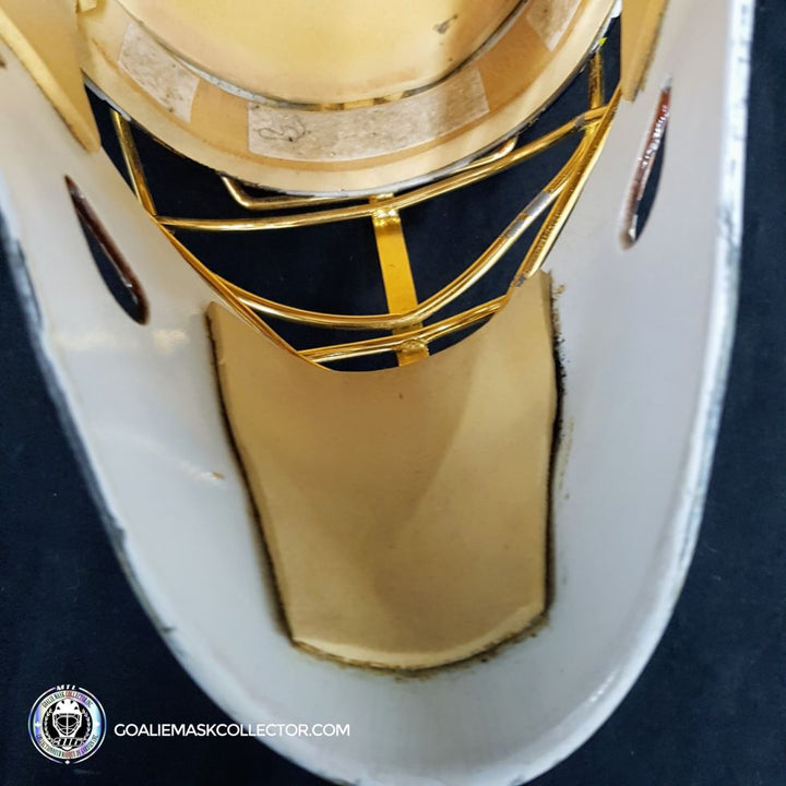 Tuukka Rask Game Worn Goalie Mask Boston Bruins 2008 to 2011 Photomatched Made by Dom Malerba and Ron Slater - SOLD