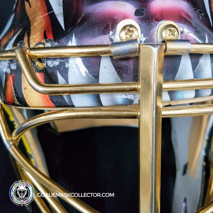 Tuukka Rask Game Worn Goalie Mask Boston Bruins 2008 to 2011 Photomatched Made by Dom Malerba and Ron Slater - SOLD