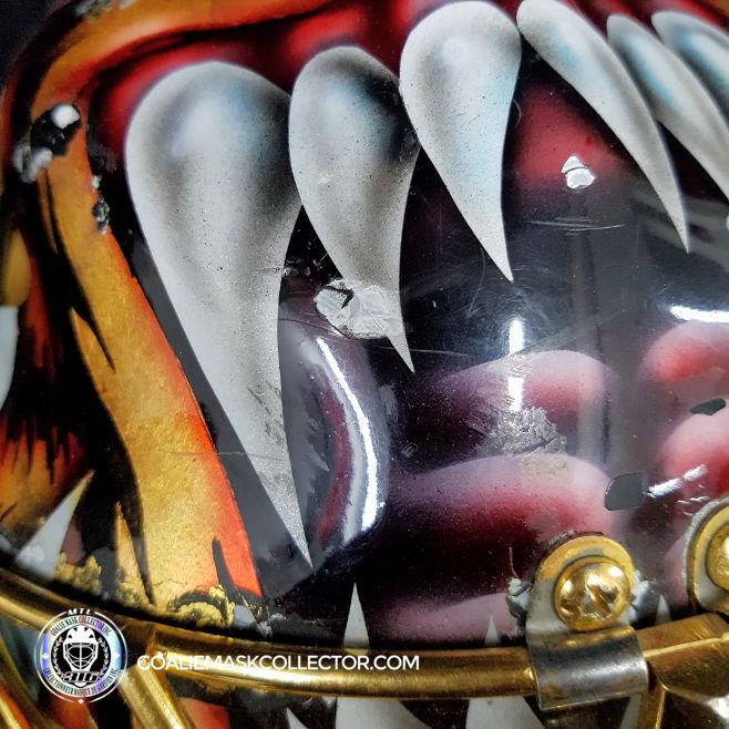 Tuukka Rask Game Worn Goalie Mask Boston Bruins 2008 to 2011 Photomatched Made by Dom Malerba and Ron Slater - SOLD