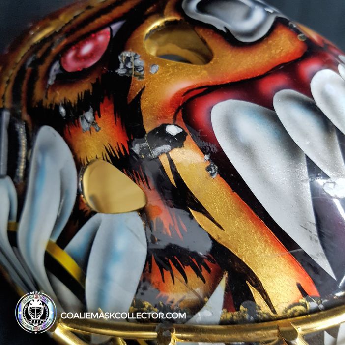 Tuukka Rask Game Worn Goalie Mask Boston Bruins 2008 to 2011 Photomatched Made by Dom Malerba and Ron Slater - SOLD