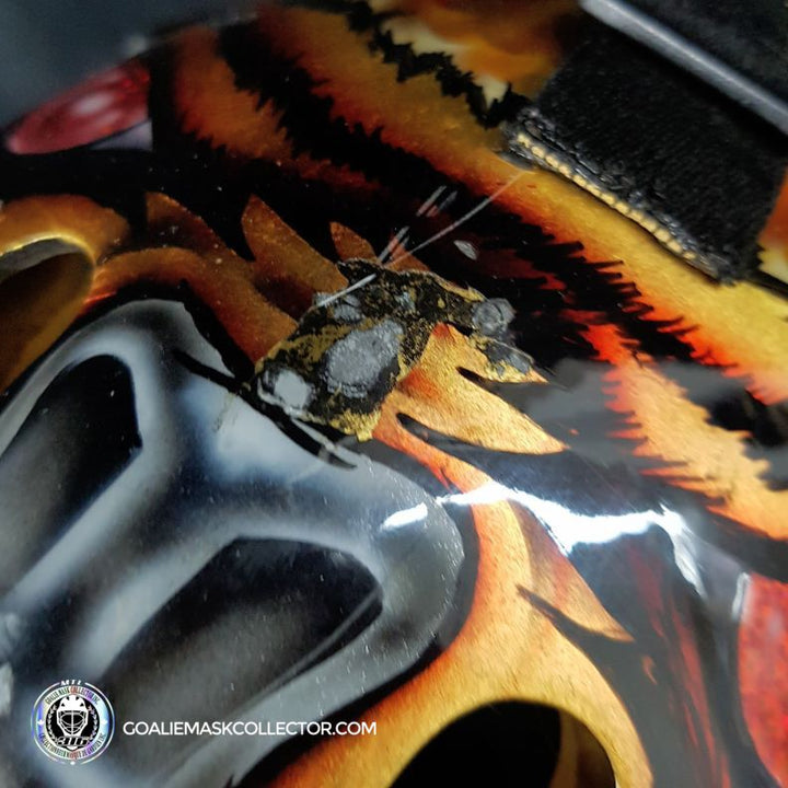 Tuukka Rask Game Worn Goalie Mask Boston Bruins 2008 to 2011 Photomatched Made by Dom Malerba and Ron Slater - SOLD