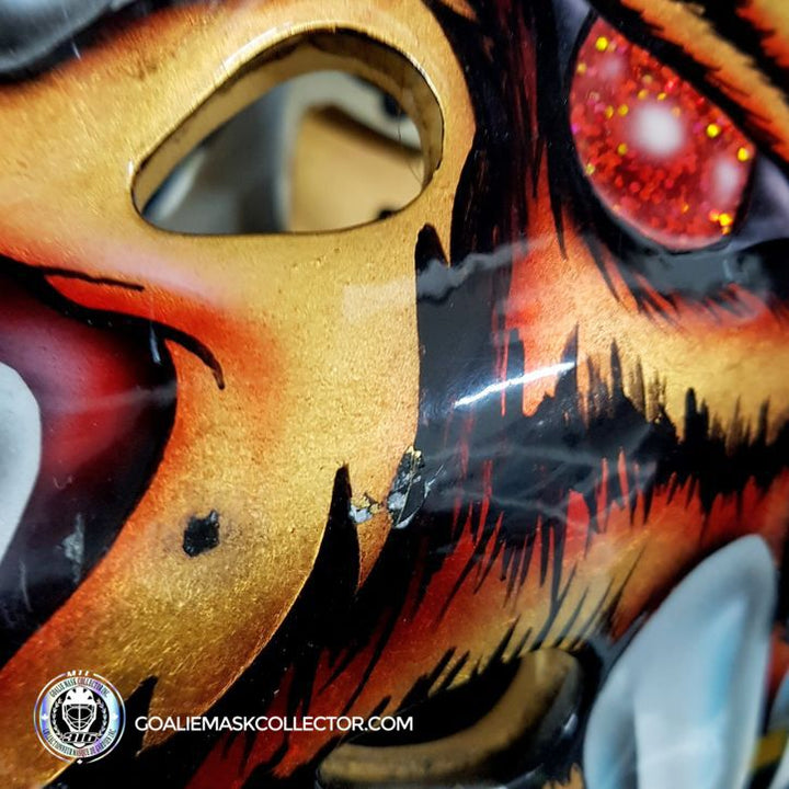 Tuukka Rask Game Worn Goalie Mask Boston Bruins 2008 to 2011 Photomatched Made by Dom Malerba and Ron Slater - SOLD