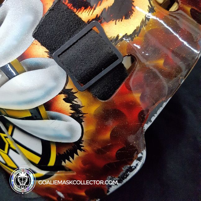 Tuukka Rask Game Worn Goalie Mask Boston Bruins 2008 to 2011 Photomatched Made by Dom Malerba and Ron Slater - SOLD