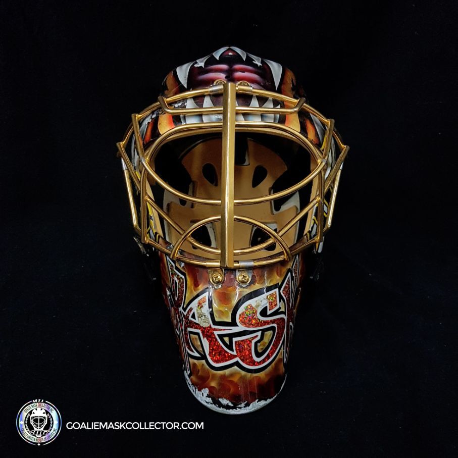 Tuukka Rask Game Worn Goalie Mask Boston Bruins 2008 to 2011 Photomatched Made by Dom Malerba and Ron Slater - SOLD