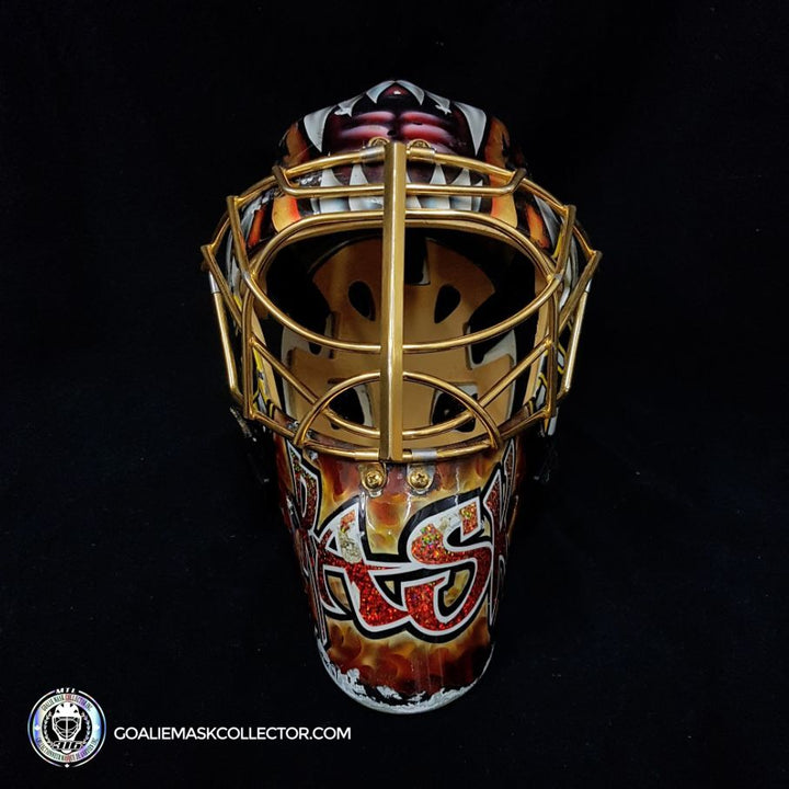 Tuukka Rask Game Worn Goalie Mask Boston Bruins 2008 to 2011 Photomatched Made by Dom Malerba and Ron Slater - SOLD