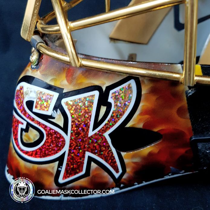 Tuukka Rask Game Worn Goalie Mask Boston Bruins 2008 to 2011 Photomatched Made by Dom Malerba and Ron Slater - SOLD