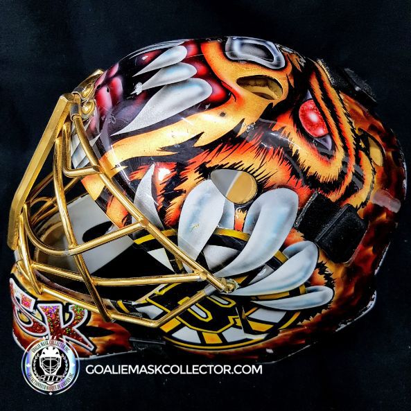 Tuukka Rask Game Worn Goalie Mask Boston Bruins 2008 to 2011 Photomatched Made by Dom Malerba and Ron Slater - SOLD