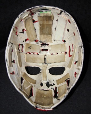 Doug Favell Goalie Mask Game Worn Used 1970 Philadelphia Flyers 1st Ever Painted in NHL History By Earl Higgins - SOLD