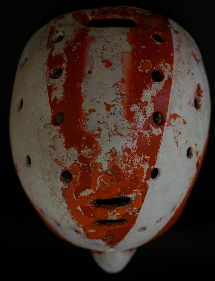 Doug Favell Goalie Mask Game Worn Used 1970 Philadelphia Flyers 1st Ever Painted in NHL History By Earl Higgins - SOLD