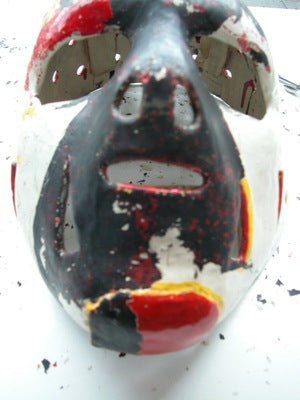 Doug Favell Goalie Mask Game Worn Used 1970 Philadelphia Flyers 1st Ever Painted in NHL History By Earl Higgins - SOLD