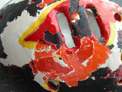 Doug Favell Goalie Mask Game Worn Used 1970 Philadelphia Flyers 1st Ever Painted in NHL History By Earl Higgins - SOLD