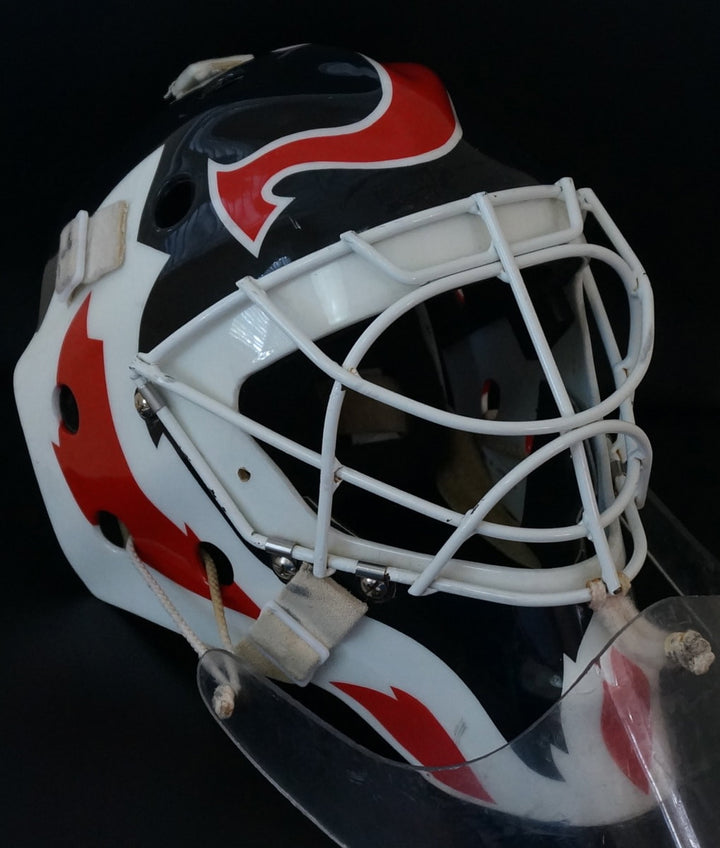 MARTIN BRODEUR GAME WORN USED GOALIE MASK NEW JERSEY DEVILS Photo Match for 6 SEASONS + 4 VEZINA + 1 STANLEY CUP - SOLD